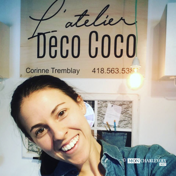 Notre personnalité du jour est Corinne Tremblay de l'Atelier Déco Coco