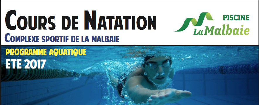 Cours de natation Été 2017 à La Malbaie