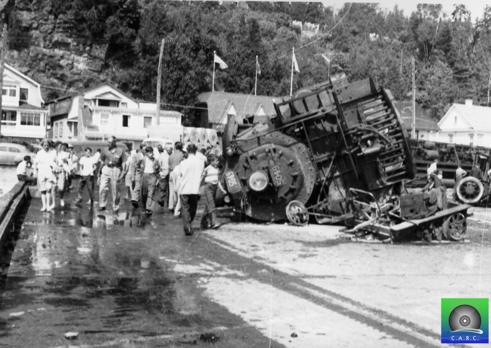 Déraillement d’un train en 1956 à Pointe-au-Pic