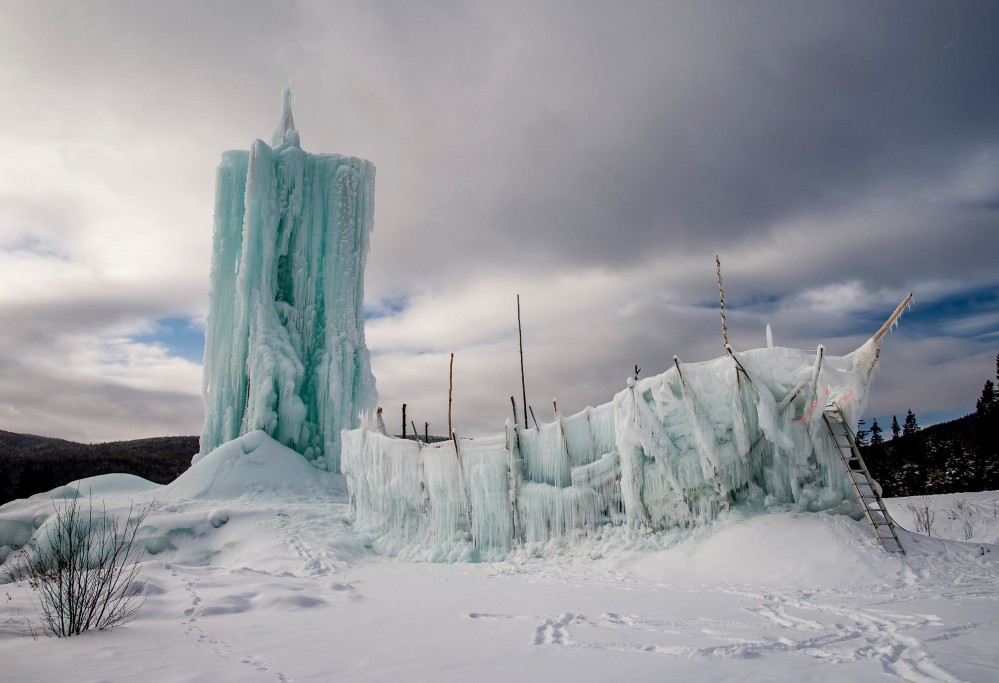 Quelques belles photos du Vaisseau de glace à La Malbaie par Alain Caron